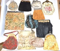 Lot of 12 cloth purses
