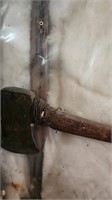 Wood handle axe