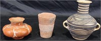 THREE PIECE TERRACOTTA LOT