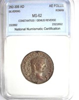 292-306 AD Constantius I NNC MS62 AE Follis