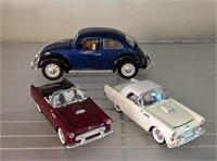 DIE CAST T BIRDS AND BEETLE BUG