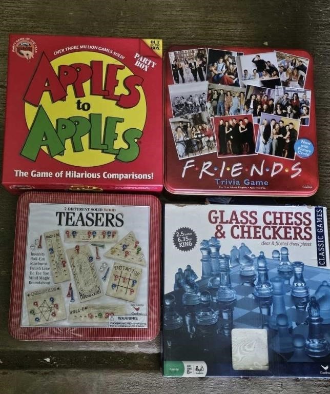 POKER CHIPS/BOARD GAMES, MISC. GAMES ALL FOR ONE