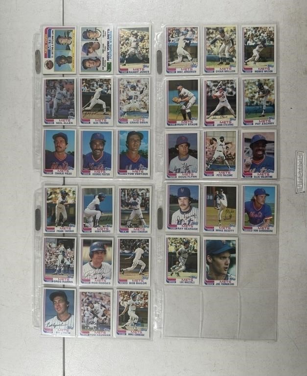 1982 TOPPS BASEBALL CARDS - NY METS