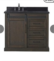 Solid Wood Sante Fe 40" Vanity with Top and Slidin