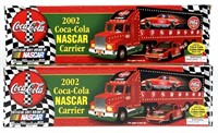 (2) 2002 Coca-Cola NASCAR Carriers
