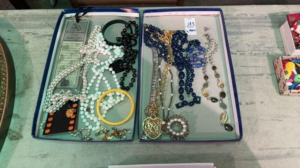 Two Tray Lots of Assorted Costume Necklaces