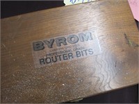 Byrom wood box of router bits