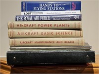Group of aviation books