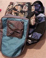 Group of misc backpacks and bags