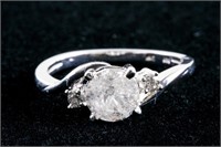 14k White Gold 1.34ct Diamond Ring CRV$5850