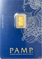 Gold 1gr 999.9 in Assay PAMP