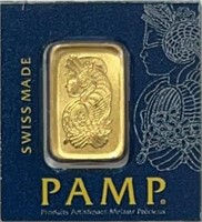 Gold 1gr 999.9 in Assay PAMP