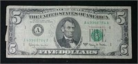 1963 series a USA $5 bill