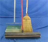 Lot of  brooms & floor sweeper