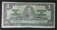 1937 Canada $1 bill