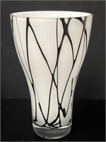 MCM Large Linstrand Style Art Glass Vase