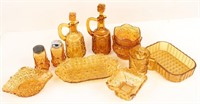 AMBER GLASSWARE DECANTERS SHAKERS & MORE