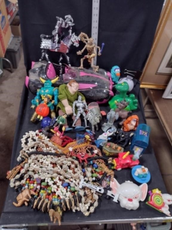 Mixed Lot of Kids Toys/Figurines/Monster High Car