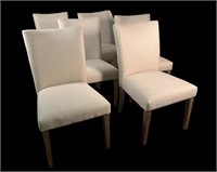 SET OF 6 CONTEMPORARY UPHOLSTERED DINING CHAIRS
