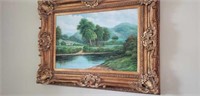 Beautiful oil on canvas, J King, framed
Approx