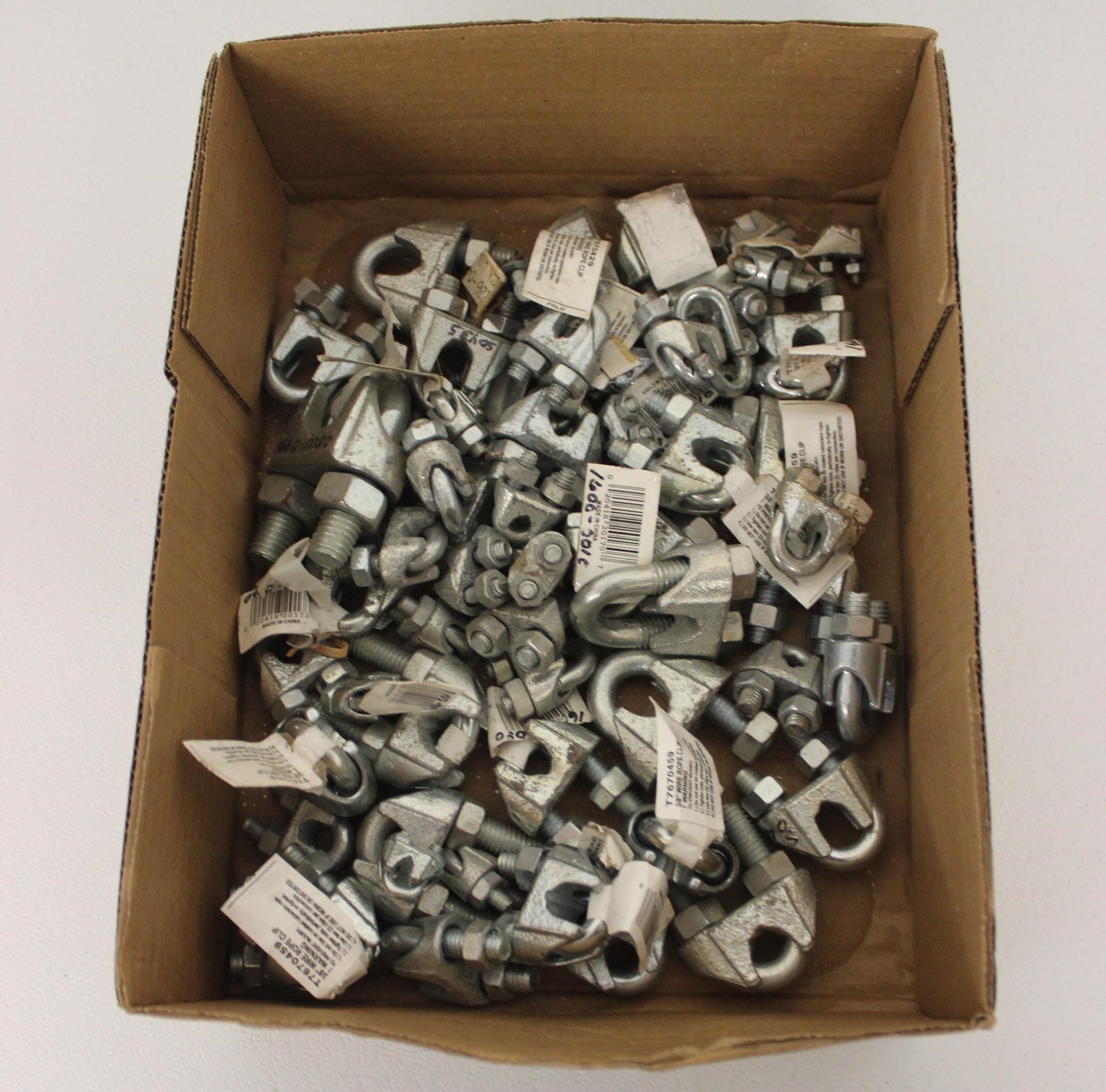 Lare Lot of Wire Rope Cable Clips