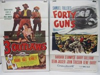 1950s Westerns Tri-Fold Poster Lot