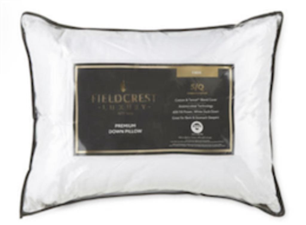 Fieldcrest Luxury Jacquard Firm Down Pillow