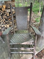 ANTIQUE PORCH ROCKER AS SHOWN