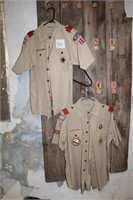 LOT OF TWO BOY SCOUT SHIRTS