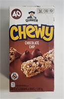QUAKER CHEWY CHOCOLATE CHIP BARS 40 COUNT