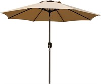 Blissun 9' Outdoor Market Patio Umbrella, Tan