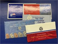 Uncirculated coin sets, see photo