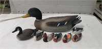 (8) Assorted Mallard Figurines