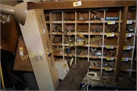 CEMENT HAND TOOLS, CHAINS, CONTENTS OF SHELVES