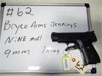 Bryco Arms Mdl 9 Cal 9mm Ser# 1548952