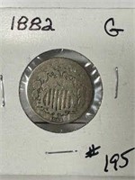 1882 Shield Nickel - G