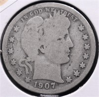 1907 O BARBER QUARTER G