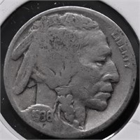 1936 D BUFFALO NICKEL VG