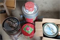 Collection of tins