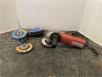Electric Milwaukee sander/grinder & wheels