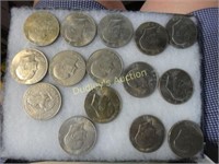 15 Eisenhower 1970 $1 Coins