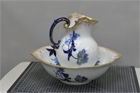 Doulton Vernon Bowl & Pitcher,repaired  on pitcher