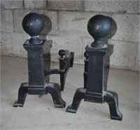 Cast Iron Andirons