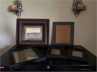 2) HORSE PICTURES, PICTURE FRAMES, SMALL PIN