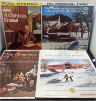 (4) Christmas records; home for the holidays and
