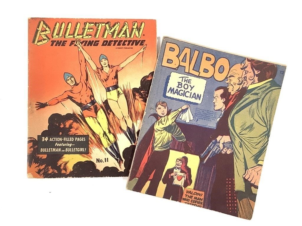 2 Mighty Midget Comics Balbo, Bulletman