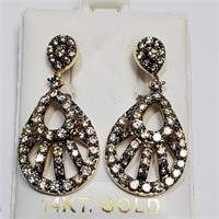 $10335 14K  Diamonds (3.0Ct, Si1-I1, H-L) Earrings