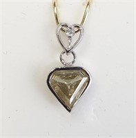 $4000 14K  Yellowish Green Diamond (1Ct, I1)(Diamo