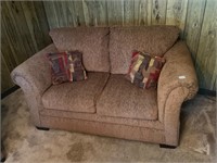 Nice, Clean, Love Seat- sizes in pics