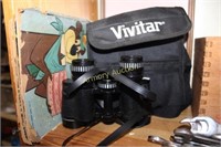 VIVITAR BINOCULARS AND CASE